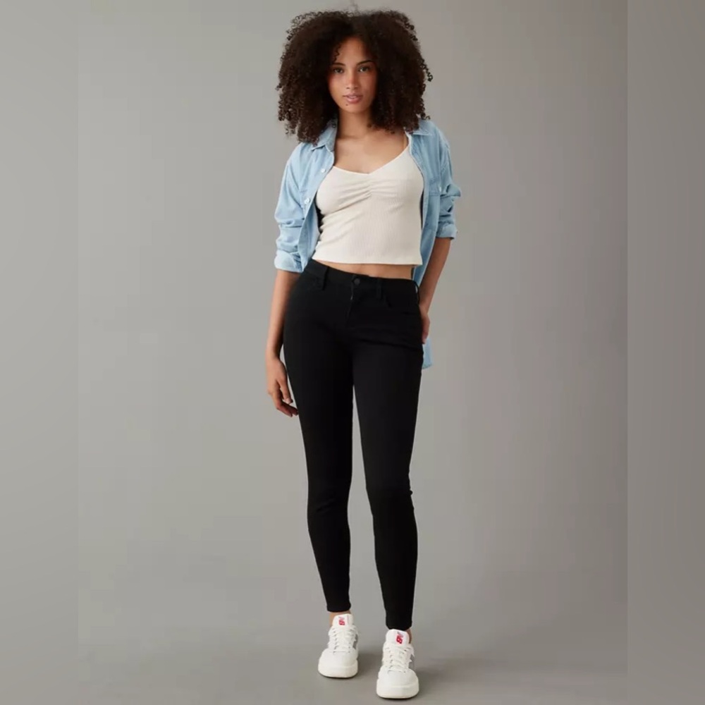 American Eagle Dream Curvy High-Waisted Dark Navy Blue Jegging SZ 14